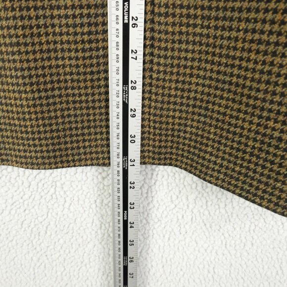 Vintage Blazer Mens 48R Yellow Black Houndstooth Ermenegildo Zegna Two Button - Picture 6 of 14